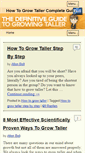 Mobile Screenshot of howtogrowtallereffectively.com