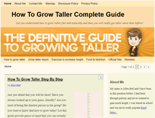 Tablet Screenshot of howtogrowtallereffectively.com